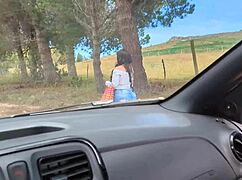 Couldn't Wait To Fuck Big Ass Stranger In Public Car