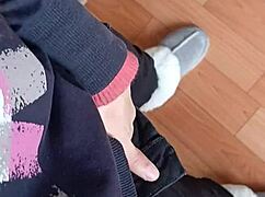 My lesbian colleague and i riskily masturbate in the office