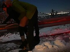 Ski Trip Roadside Fuck And Hot Hotel Orgasm. Amateurs Enjoy Outdoor Fucking.