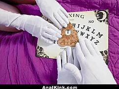 stepmom gives blowjob and anal to stepson