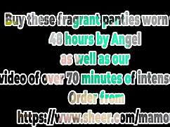 Angel boldly strips, revealing her enormous breasts in the trailer.