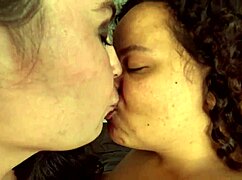 interracial bbw arousing each other while smoking and kissing 😘