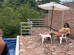 Horny Pool Guy Fucks Me When Husband's Away! Part 1