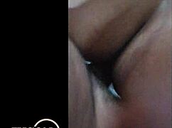 Short guy fucks and cums on big ass close up.