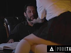 Horny Virgin Teen Penelope Kay Seduces Priest For Ass Fuck