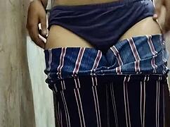 Indian Girl Riya Thakur Bathes And Records Video For Boyfriend