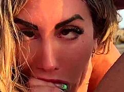 hot blonde loves to deepthroat a huge cock blowjob compilation