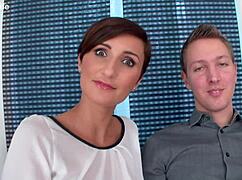 euro wife gabrielle gucci sucks big black cock hard