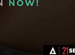 21 sextury - gorgeous natural girl elena lux stretches her asshole for hot anal sex with her man!