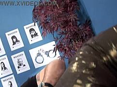 Tammie Lee lets the booty hunter and his friend cum on her face after sex