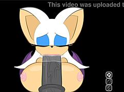 rouge interrupts shadow to suck the big cock extra secret scene