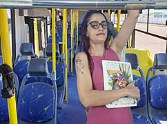 Wow, Student Getting Fucked By Old Man On Public Bus!