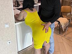 mature neighbor with big ass agrees to anal sex