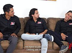 3 Jóvenes Arrechos Desean Pasar Casting Porno Con Sumisa Pelirroja Ninfómana