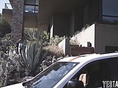 milf wife cheats in threesome with husband's busty side chick