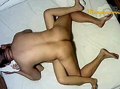 Young Pinay Student Feels Overwhelmed As Teacher Fucks Her With Machine And Creampie