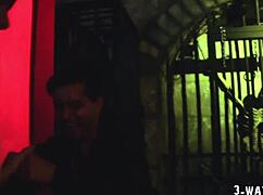 Stacey saran and sofia valentine in anal threesome with facial