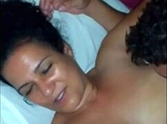 Well-endowed guy starts fucking Karina and doesn't stop, creampie in housewife