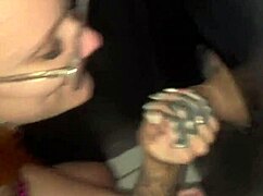 We sucked so good at the glory hole while my cuckold filmed us.