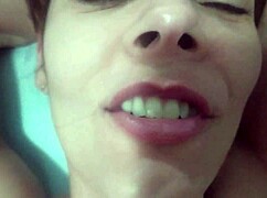 Brazilian couple in dorm with intense push and stallion climax