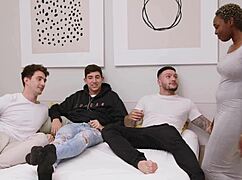 ebony roommate wants spanish party with brothers bud