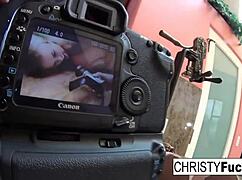 Christy Mack Plays With Her Tits And Pussy On The Kitchen Counter