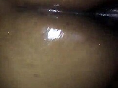 Chocolate dick pounds phat ass with monster cock