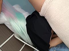my cosplayer stepdaughter's tight pink pussy is still virgin
