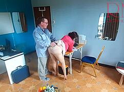 Boss Fucks Secretary On Phone In Office!