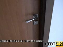 Debt4k sweet student has no job to pay rent