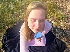 forest romp with a neighbor girl, couldn't hold back the passion