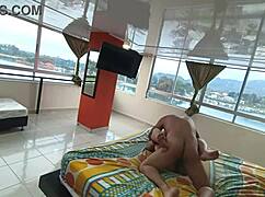 On trip with boss's wife we share bed and i cum inside her in hotel