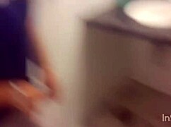 No Clients at Club, So We Fuck Security in Bathroom