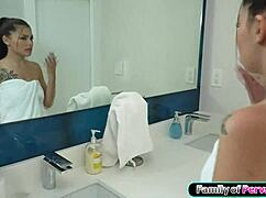 stepbro helps teen stepsis discover new sensations with licking