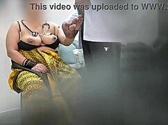 Doctor examines Asian Indian patient in hospital clinic 😊