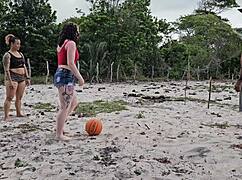 we were playing ball with the neighbor and ended up losing our asses