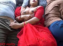 Indian step mom quickie sex with tight pussy