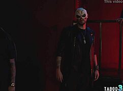 Milf Manipulates Shy Teen into Public Strapon Double Penetration