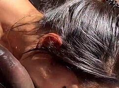 Have you seen this dreamy brunette giving an unfiltered blowjob to her amateur boyfriend? Nysdel captures it all