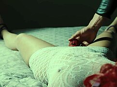 He ties my hands and feet, then uses the pussy eater until I come! 😍