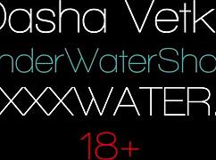 Dasha Masturbates Her Pussy With Shower Head Underwater