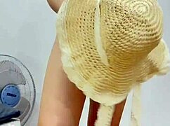 hey, unboxing this hairy asian pussy in the bedroom, it's so tight and sexy 😍