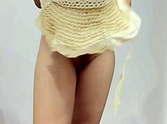 hey, unboxing this hairy asian pussy in the bedroom, it's so tight and sexy 😍