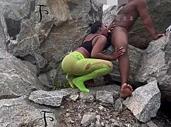 ⭐️I Seduced The Tourist Guard And Fucked Him On The Rock