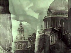 Vintage Interracial Pregnant Threesome in London Shadows