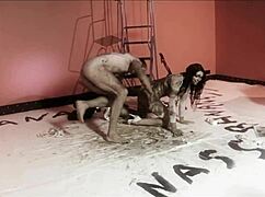 Big Boobed Brunette Jodi James Covered in Chocolate for Sucking and Fucking