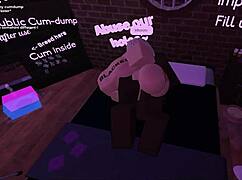 Overwhelmed by Desire Using a BBC Slut in My Roblox Space