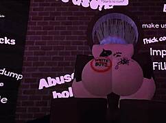 Overwhelmed by Desire Using a BBC Slut in My Roblox Space