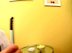 Doctor intensely removes tattoo with cum in hospital