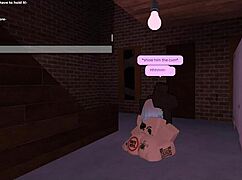 Overwhelmed by Desire Using a BBC Slut in My Roblox Space